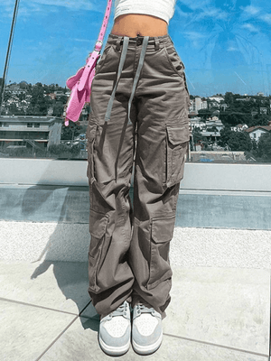 Jean cargo vintage baggy multi-poches