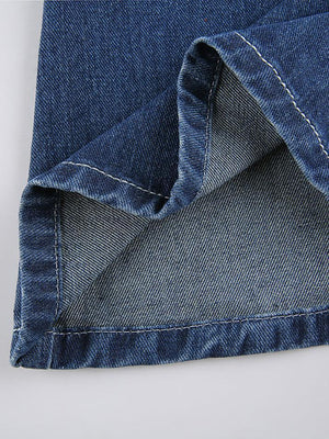 Jean cargo vintage taille basse