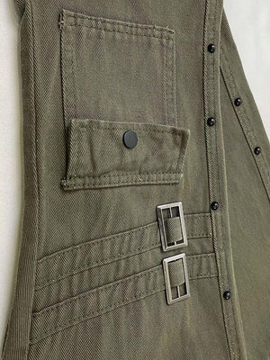 Jean évasé délavé à décor métallique