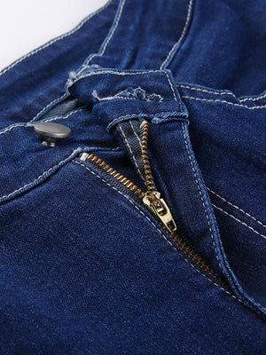 Jean évasé taille haute classique