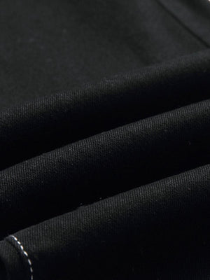 Jean évasé taille mi-haute délavé