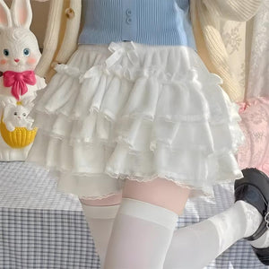 Kawaii Mini Skort, Y2K skort styled with a crop top