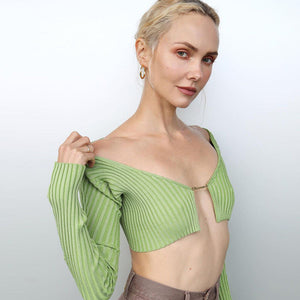 Knitted Cardigan Women Top