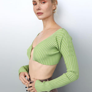 Knitted Cardigan Women Top