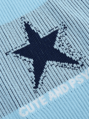 Knitted Star Cropped Tank Top