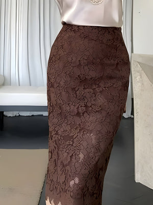 , Y2K skirt styled with a crop top