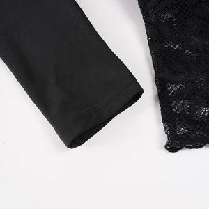Lace Waist One Shoulder Top – MAUVSTUDIO®