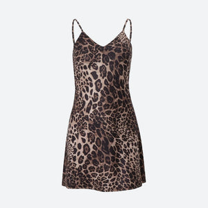 Leopard Backless Mini Dress view 4 | MAUVSTUDIO®