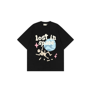 'Lost in Space' Graphic Print Cotton T-Shirt