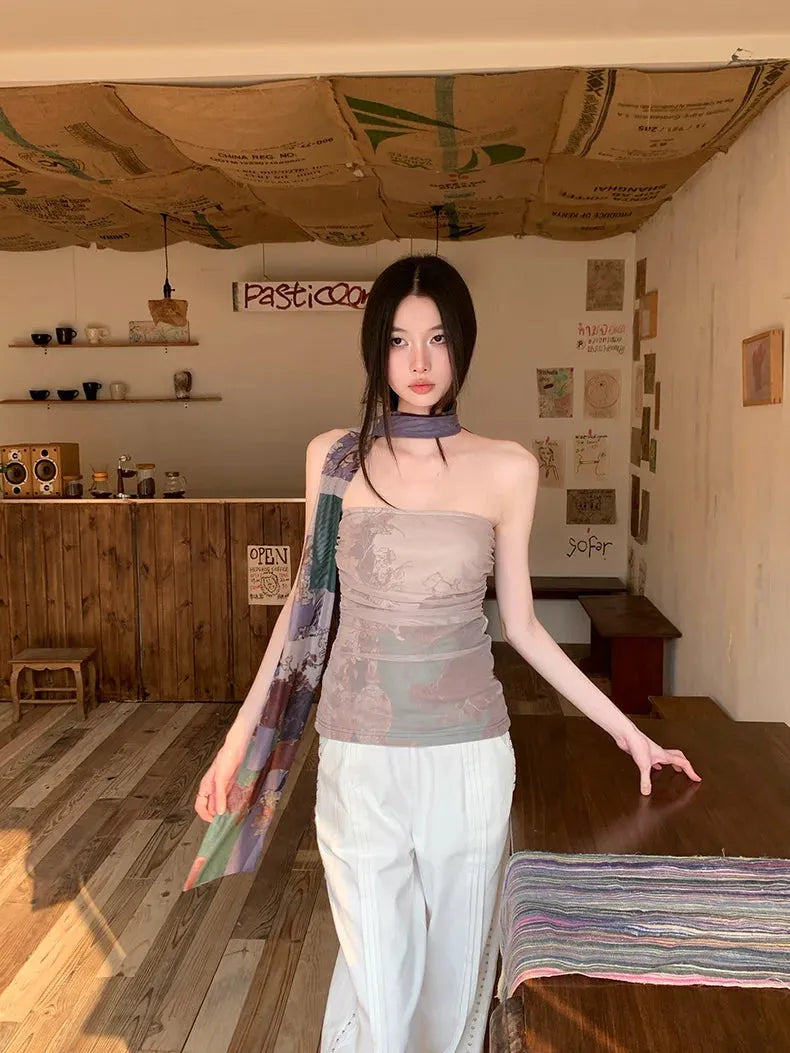 Mesh Layered Tube Top – MAUVSTUDIO®