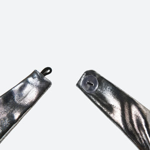 Metallic Halter Neck Mini Dress view 4 | MAUVSTUDIO®