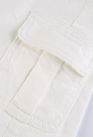 Mini jupe patineuse en jean