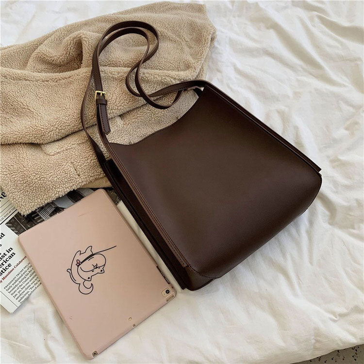 Minimalist Soft Leather Tote Bag-Handbags-MAUV STUDIO-STREETWEAR-Y2K-CLOTHING