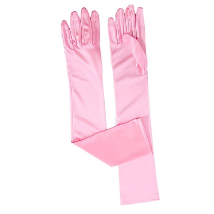 Old Money Aesthetic Satin Gloves-Gloves-MAUV STUDIO-STREETWEAR-Y2K-CLOTHING