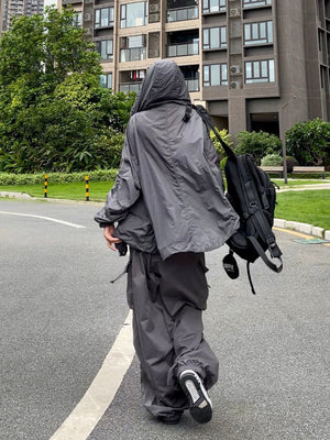 Pantalon cargo parachute surdimensionné Y2K