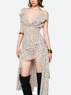 Polka Dot Mini Dress view 8 | MAUVSTUDIO®