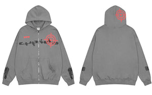 'Public Ennemy' Zip Up Hoodie
