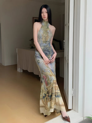 Renaissance Maxi Dress view 4 | MAUVSTUDIO®