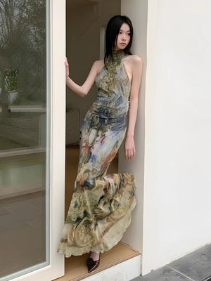 Renaissance Maxi Dress view 6 | MAUVSTUDIO®