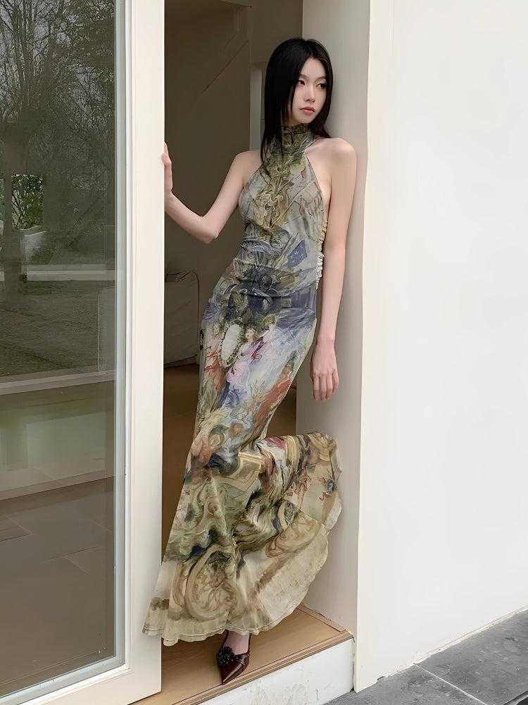 Renaissance Maxi Dress view 6 | MAUVSTUDIO®