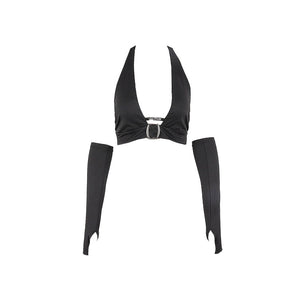 Risk Business Top & Arm Gloves Set