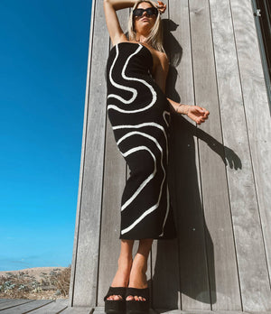 Robe bandeau moulante "Assiah"