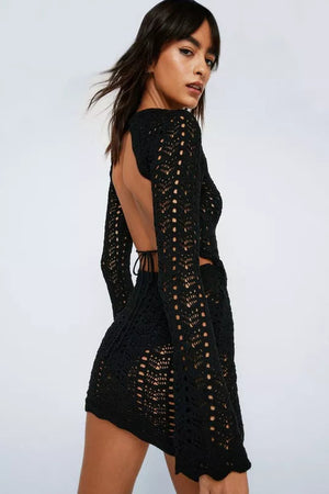 Robe courte crochet "Malo"