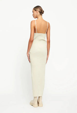 Robe longue maille côtelée 'Charlotte'