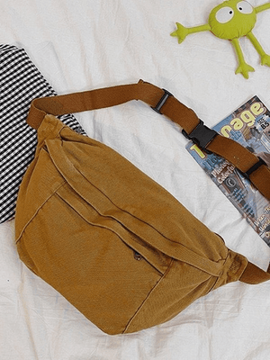 Sac à bandoulière à capacité de lavage vintage