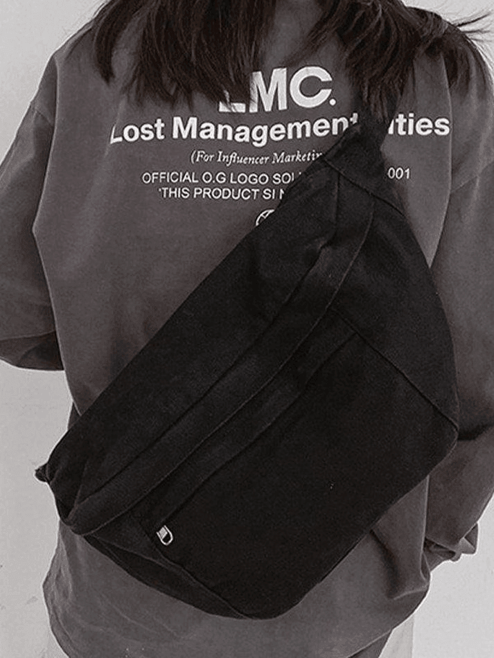 Sac à bandoulière à capacité de lavage vintage