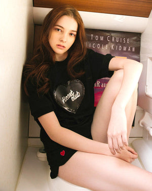 Sequin Heart Club T-Shirt