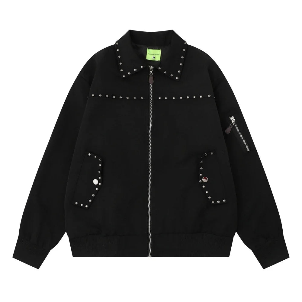 Y2K Retro Rivet Jacket