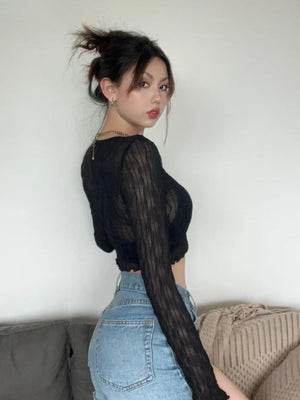 Sheer Crop Top – MAUVSTUDIO®