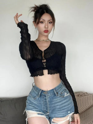 Sheer Crop Top – MAUVSTUDIO®