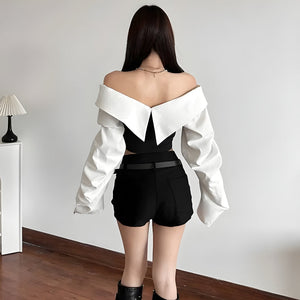 Shirt Corset Top – MAUVSTUDIO®