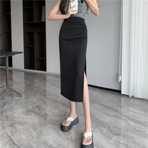 , Y2K skirt styled with a crop top