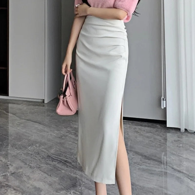 , Y2K skirt styled with a crop top