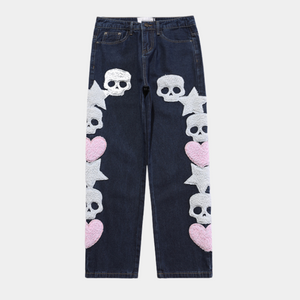 'Skull love' Jeans