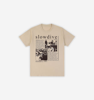 Y2K Slowdive Graphic T-Shirt-Tee-Khaki-S-MAUV STUDIO®