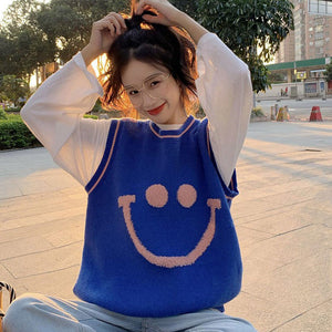 Smiley Face Indie Vest