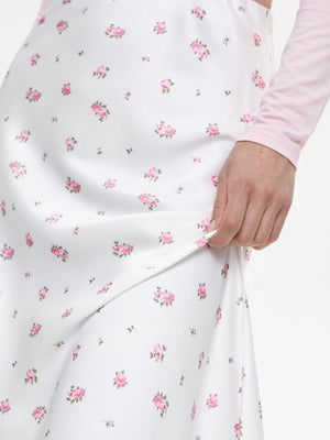 , Y2K skirt styled with a crop top