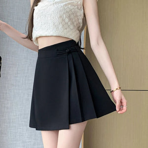 , Y2K skirt styled with a crop top