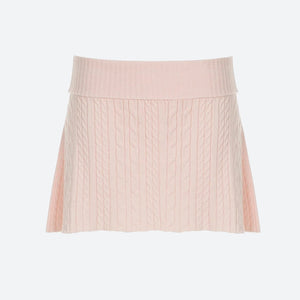, Y2K skirt styled with a crop top
