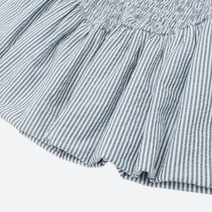 Soft Girl Striped Ruched Mini Dress view 5 | MAUVSTUDIO®