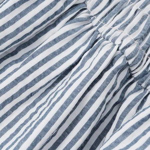Soft Girl Striped Ruched Mini Dress view 6 | MAUVSTUDIO®
