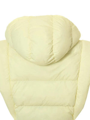 Solid Color Lace Up Hooded Sleeveless Jacket