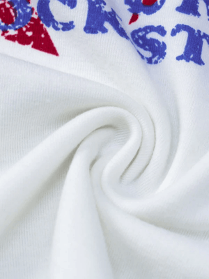 Stars Printed Letter Slim Tank Top