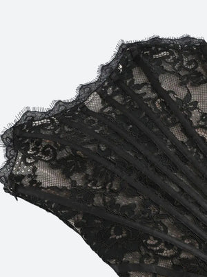 Strapless Lace Mini Dress view 6 | MAUVSTUDIO®