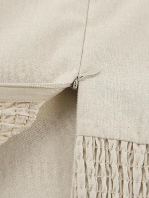 Strapless Linen Midi Dress view 6 | MAUVSTUDIO®