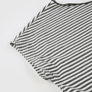 Striped Neck Tie Top – MAUVSTUDIO®